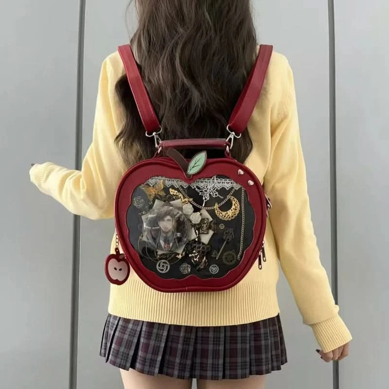 New Girl Harajuku Niche Design Apple Crossbody Bag Handbag Sweet Style Cute Ulzzang Ita Bag Y2K Backpack Preppy Style ItaBag - M & M Global