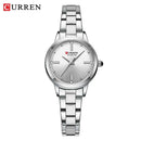 CURREN-Women's Simple Dial Wristwatch, Elegant and Charming Bracelet Quart Watches for Lady, Fashion Brand - M & M Global