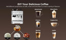 Professional Espresso Machine with Built-In Grinder and Milk Frother, 15 Bar Cappuccino and Latte Maker, Gift for Coffee Enthusi - M & M Global