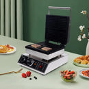 4 Grids Belgian Waffle Pancake Maker,Non-stick Pancake Baker Machin with Dual Heating Pans,110v Waffle Pancake Maker for Commerc - M & M Global