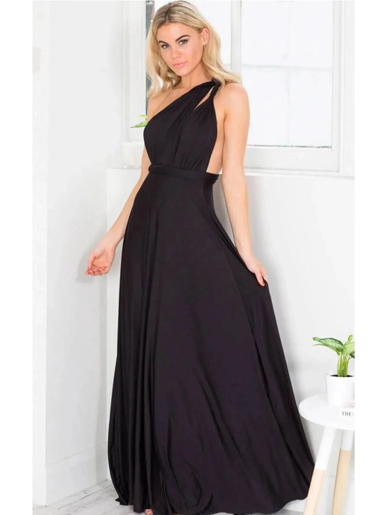 Sexy Women Multiway Wrap Convertible Boho Maxi Club Red Dress Bandage Long Dress Party Bridesmaids Infinity Robe Longue Femme - M & M Global