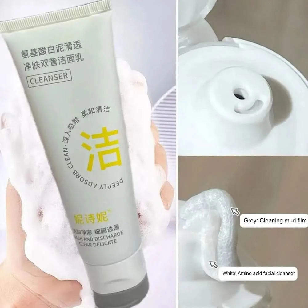 Salicylic Acid Facial Cleanser Amino Acid Face Wash Foam Face Cleanser Moisturizing Facial Cleansing Skin Care Product 100g/150g - M & M Global