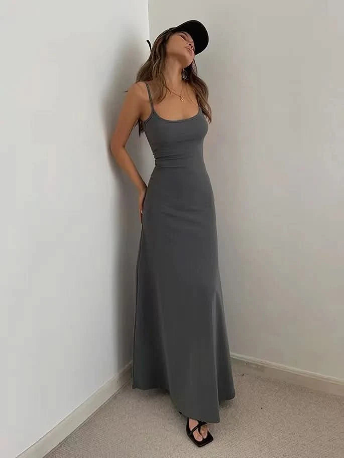 Summer Sexy Bodycon Long Dress Womens Y2k Clothes Sleeveless Sundress Evening Backless Dresses for Women Aesthetic 2024 - M & M Global