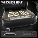 Dowinx Gaming Chair with Pocket Spring Cushion, Ergonomic Game Chair with Massage Lumbar Support and Footrest for Adults