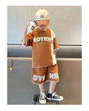 New Summer Teenagers Boys Clothing Sets Child Fashion Letter Top And Shorts 2Pcs Kids Tracksuit 4 5 6 7 8 9 10 11 12 13 14 Years - M & M Global