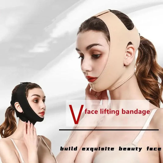 Face Lift Up Belt V Face Bandage Facial Slimming Bandage Relaxation Shape Lift Reduce Double Chin Anti-wrinkle Facial Care Tool - M & M Global