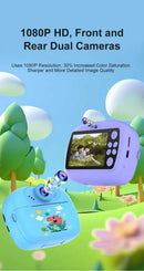 Smart Digital Dual Lens Selfie Camera Kids Toys Birthday Gift Kids Instant Print Camera Thermal Printer Video Recorder Portable - M & M Global