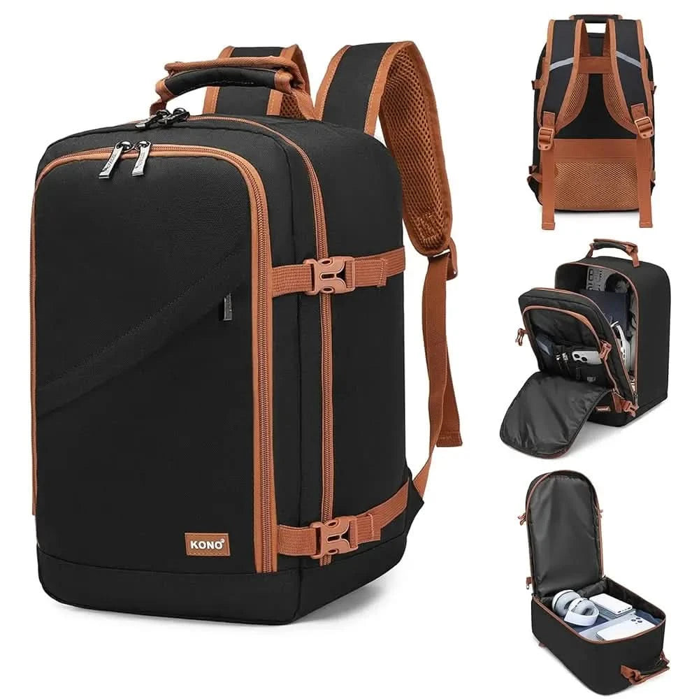 Kono Cabin Bag 40x20x25 for Ryanair Underseat Travel Carry-on Backpack Cabin Size 20L - M & M Global
