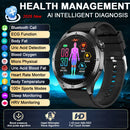 2026 New Nursing Grade ECG Health Smart Watch Blood Pressure Lipid Uric Acid 650nm Dual-Probelaser Heart Analysis Smartwatch