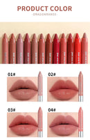 Bright Lipstick Easy to Color Lipstick Color Moisturizing Lip Gloss Easy to Color Lip Glaze Rotating Bright Lipstick Pen Lip Gloss Lipstick European and American Style Nude Brown Red Pink Lipstick Masquerade Lipstick Pen Lip