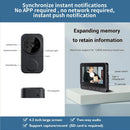 Wireless wireless smart video doorbell,Wireless intercom,Real-time notification,Two-way HD camera,Night vision monitor HD camera