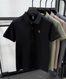 100% pure cotton high-end men's short sleeve summer new comfortable and breathable polo shirt designer brand embroidered T-shirt