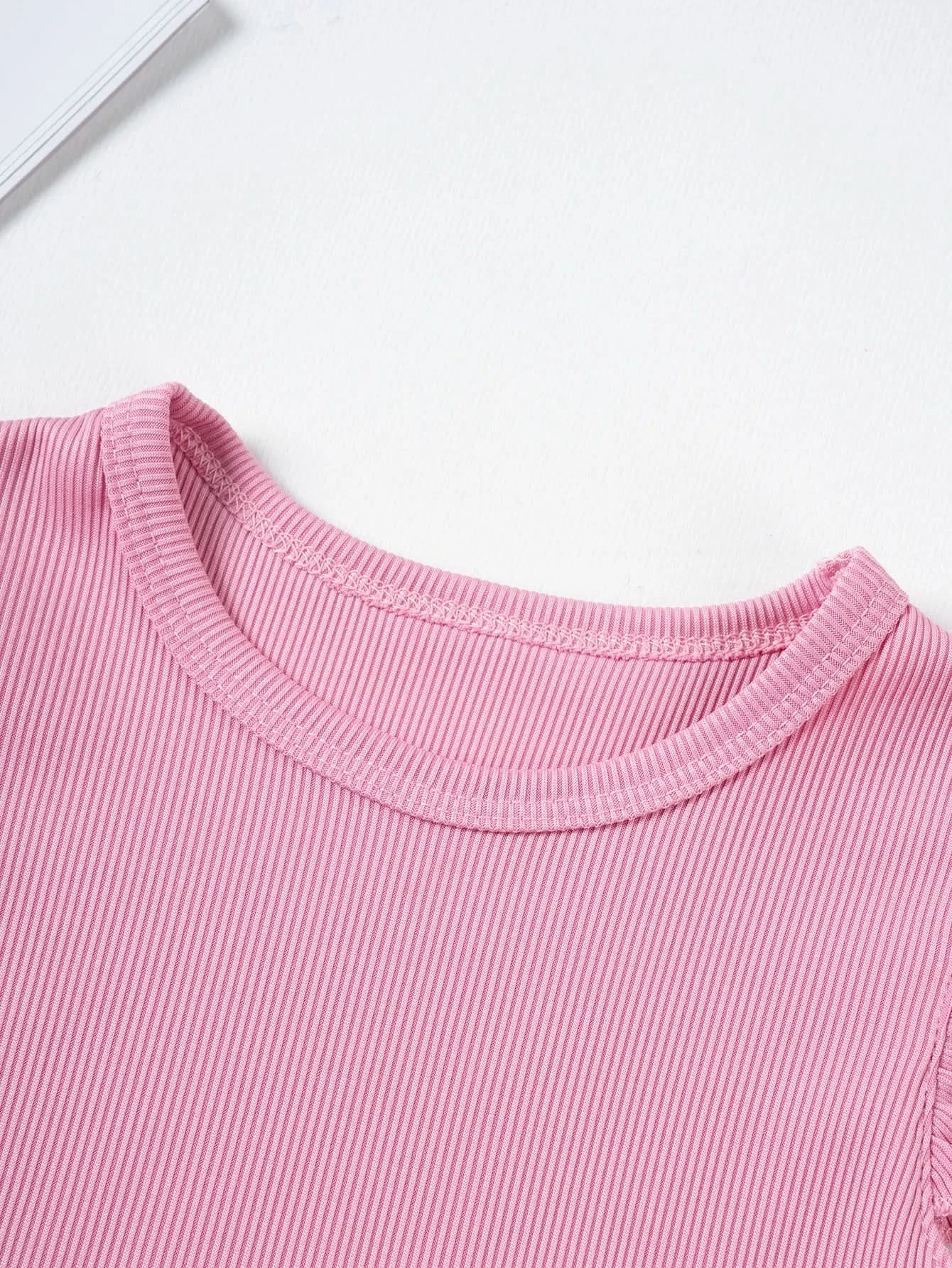 2024 Summer Hot selling Little Girl Daily Casual Clothing Minimalist Little Girl Polyester Set Cool Sleeveless Shorts Set Girl - M & M Global