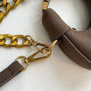 Mini Semicircle Saddle Crossbody Bag For Women Luxury Lemon Color Handbag Half Moon Bag Fashion Chain Lady Cross Body Bag - M & M Global