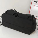 Fashionable Crossbody Bag with Drawstring Accent - Spacious & Secure Zipper Closure - Includes Stylish Bag Charm - M & M Global