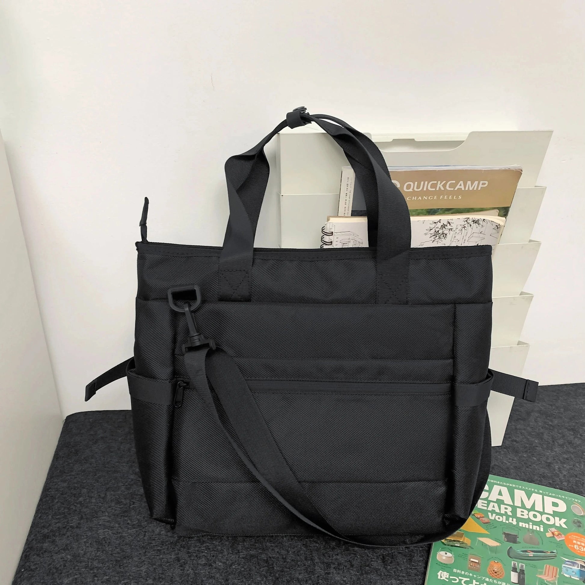 Japanese tooling style ballistic nylon tote bag men's shoulder commuter messenger bag large capacity computer handbag briefcase - M & M Global