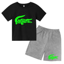 Summer Brand Casual 3-12Y Short Sleeve+Shorts Fashion Children's T-shirt Boys Girls leisure Set - M & M Global