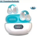 GREATWALL New AI Translation Earphones, Ear Clip High Definition Stereo Sound Quality Sports Fitness Wireless Earphones
