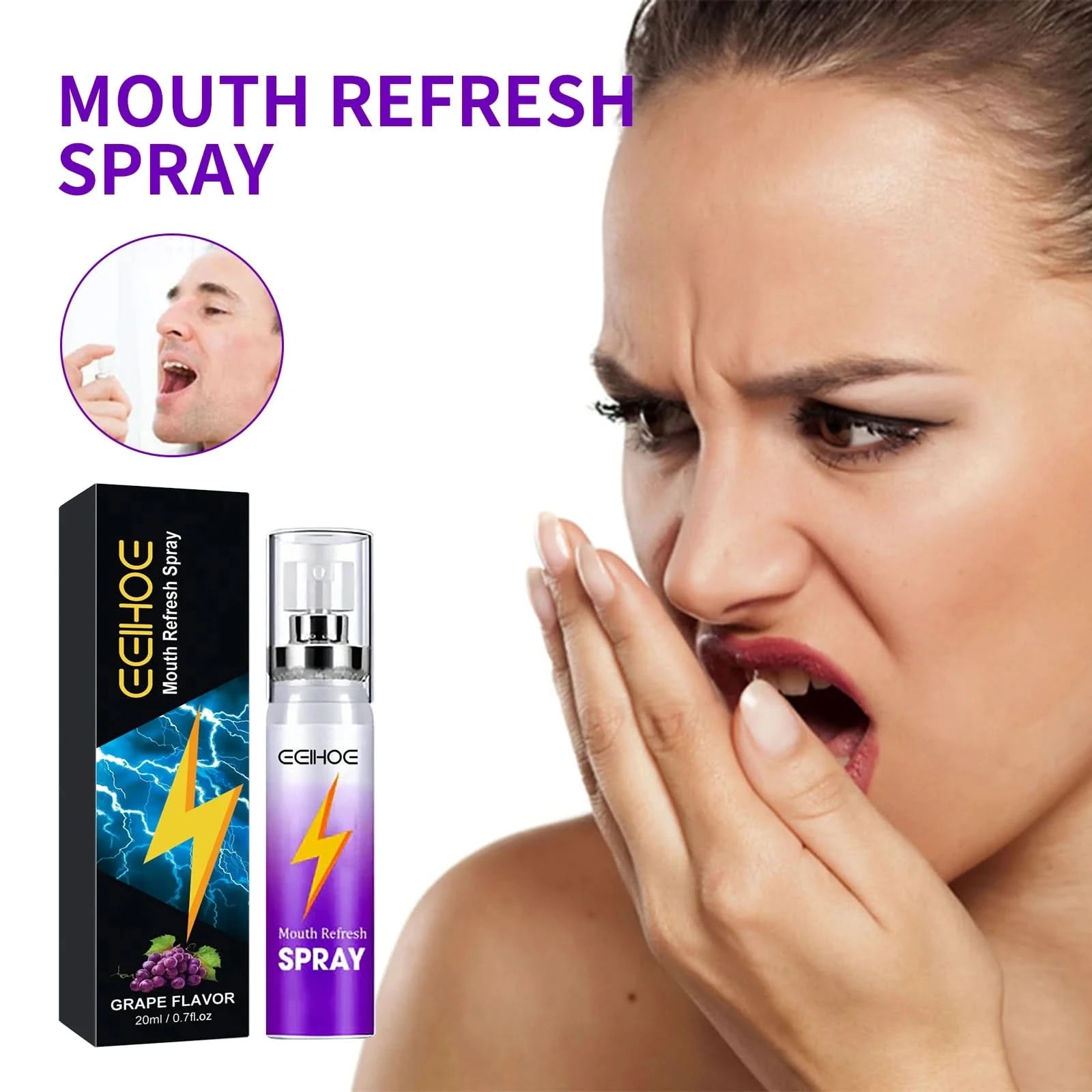 Fresh Oral Spray Clean Oral Prevent Bad Breath Leave Fragrance For A Long Time Portable Oral Spray Suitable For Both Men & Women - M & M Global