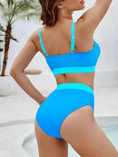 2025 Strappy Bikini High Waist Swimsuit Women Sexy Solid Swimwear Female Bathers Swimming Bathing Swimming Swim Suit Beachwear - M & M Global