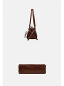 Genuine Leather Women's Baguette Bag Niche Retro Motorcycle Trend Cool belt Handbag New Luxury Design Shoulder Underarm Bag - M & M Global