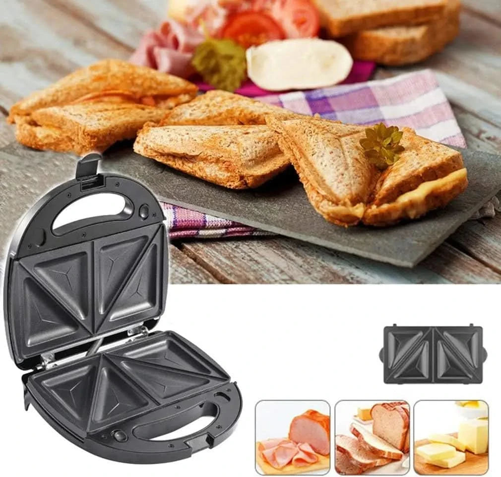 Mini Waffle Maker,Sandwich Maker Toastie ， 3 In 1 Multifunctional Electric ， Mini Waffle Sandwich Maker ， Grilling Machine Break - M & M Global