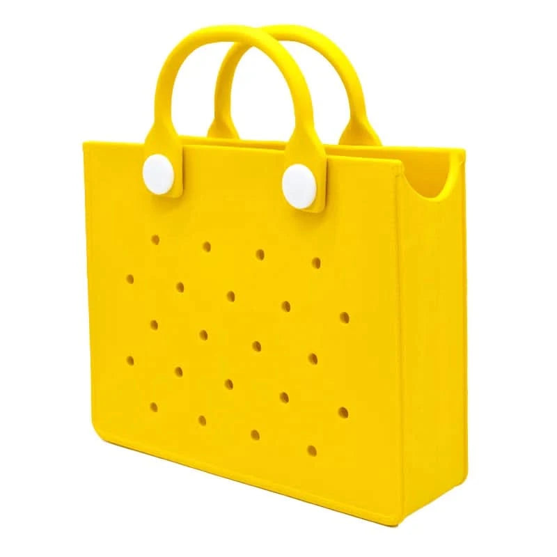 The orange guy Purple Women Fashion New EVA Punched Handbag Casual Waterproof Travel Tote Bag Fit Charms Outdoor Beach Bags - M & M Global