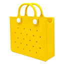 The orange guy Purple Women Fashion New EVA Punched Handbag Casual Waterproof Travel Tote Bag Fit Charms Outdoor Beach Bags - M & M Global