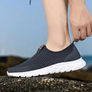 YRZL Men's Sneakers Breathable Mesh Men Casual Shoes Outdoor Non-Slip Big Size Loafers Walking Lightweight Male Tennis shoes - M & M Global