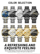 Casual Business Movement Fashion Quartz Wristwatches Gold Diamond Clock Men Luxury Watch Automatic Watches Mens Gifts Relojes - M & M Global
