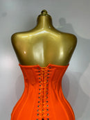 Women Sexy Strapless Backless Flower Embellished Mini Bandage Dress Bodycon Celebrity Party Cocktail Evening Party Club Dresses