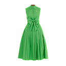 Sleeveless Women Dress Party Dresses Long Dress Single Row Buckle Lace Up Design Casual Dresses Summer Beach Dress Women Dresses - M & M Global