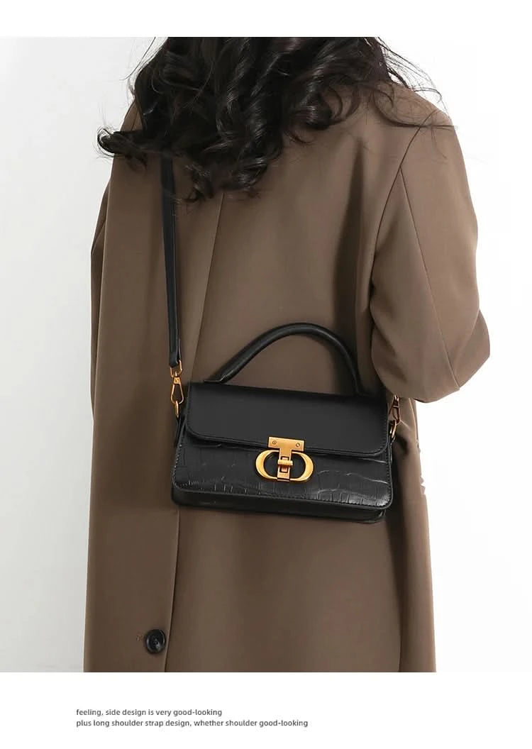 Small Leather Armpit Bags for Women, Chain Shoulder, Crossbody Bag, Ladies Vintage Underarm Handbags, Summer - M & M Global