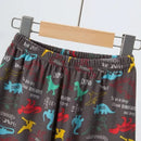 Summer CHILDREN'S Shorts and Short Sleeves 2-piece Cute Dinosaur Home Clothes Boys and Girls Casual Joker Suit. - M & M Global