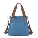 Cross-border large-capacity canvas women's bag, casual cross-body bag, Korean-style fashionable tote bag, simple handbag, new st - M & M Global