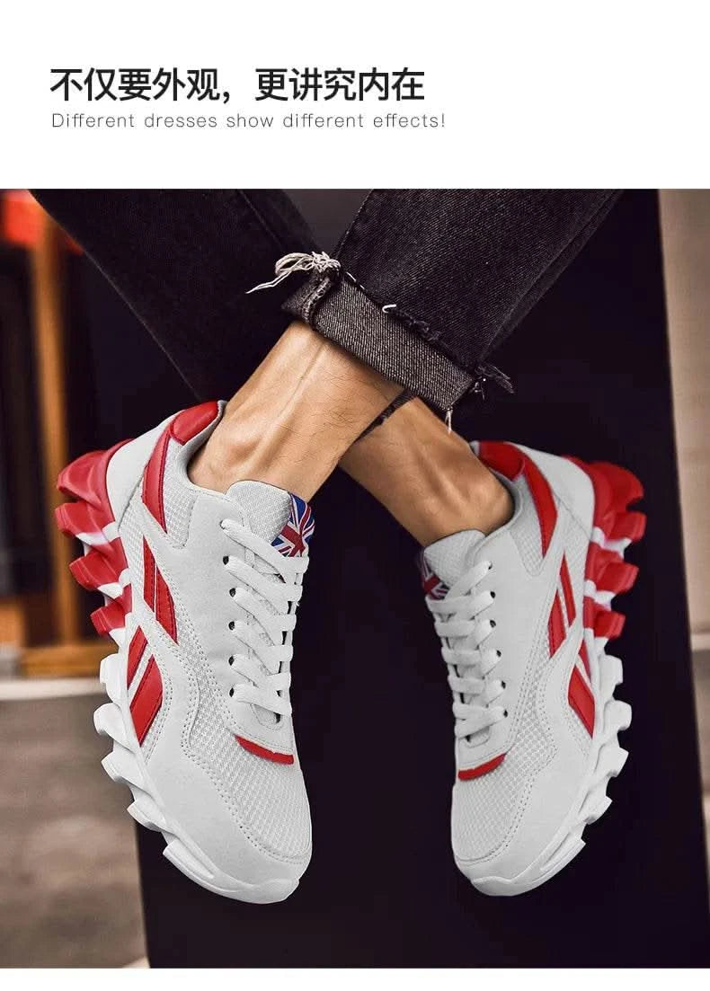 Brand Trend Size 46 47 48 Men's Wear-resistant Cushioning Thick-soled Fitness Sneakers Outdoor Breathable Running Shoes for Men - M & M Global