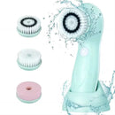 Facial Cleansing Brush Face Scrubber Electric Exfoliating Spin Cleanser Device Waterproof Deep Cleaning Massage Remove Blackhead - M & M Global