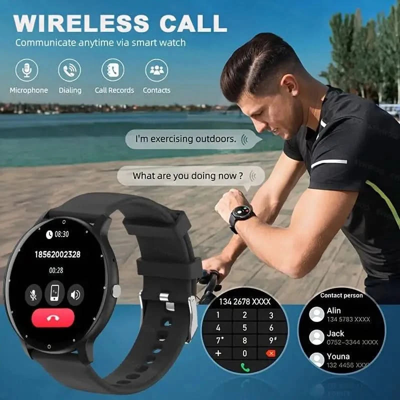 Smartwatch, Multi-sport Mode, Wireless Calling/dialing, Multiple APP Alerts, Sleep Monitoring, Compatible with IPhone/Andriod