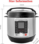12-in-1 Electric Pressure Cooker, Slow Cooker, Rice Cooker, Steamer, Sauté, Yogurt Maker & Warmer, One-Touch Programs,Support DI - M & M Global