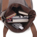 Cross-border large-capacity canvas women's bag, casual cross-body bag, Korean-style fashionable tote bag, simple handbag, new st - M & M Global
