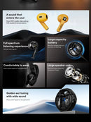 Ship From US Transformers Wireless Bluetooth Earphones Low Latency Gaming Headset TF-T23 HD Call with Mic Earbuds Sport