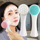 3D Bilateral Silicone Facial Cleanser Manual Massage Facial Brush Soft Bristles Silicone Double-Sided Face Brush Cleaning Tools - M & M Global