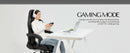 Dowinx Gaming/Office PC Chair with Footrest and Lumbar Support, Vintage Style PU Leather High Back Adjustable Swivel Task Chair