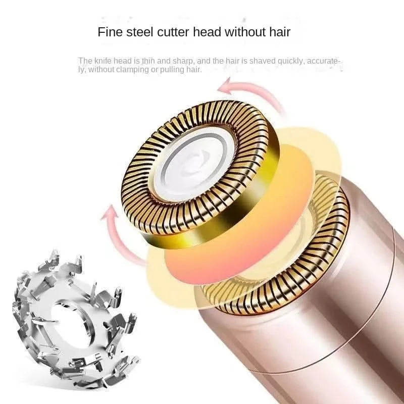Eletric Epilator For Women Portable Lipstick Shaped Painless And Effective Facial Hair Removal Home Personal Care Appliances - M & M Global
