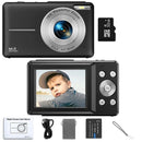HD 1080P 2.4 inch digital Camera Rechargeable Cameras with 16x Zoom Compact Camera 44MP Cameras for kids Beginner Camera - M & M Global