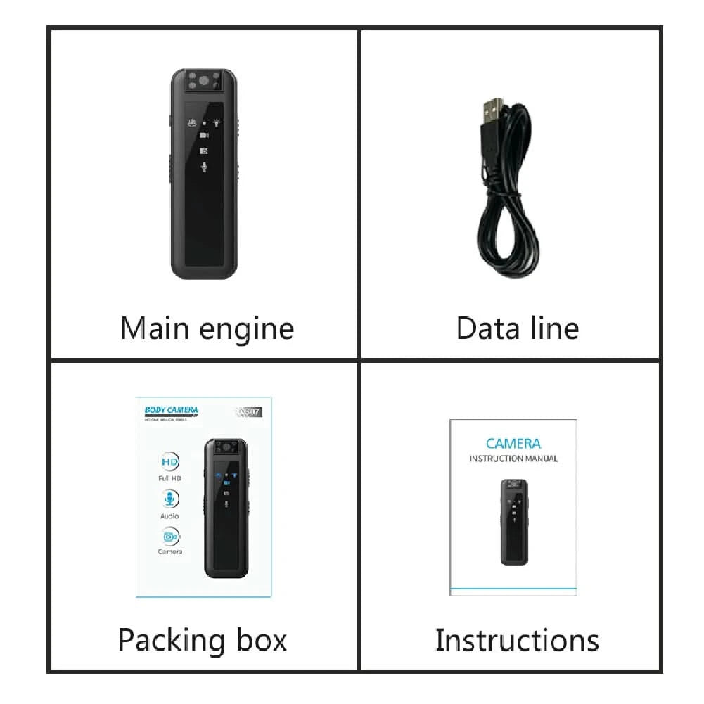 HD 1080P Mini Camera Night Vision Portable Camera Small Rotating Bicycle Stand Recorder Outdoor Sports Camera With Back Clip - M & M Global