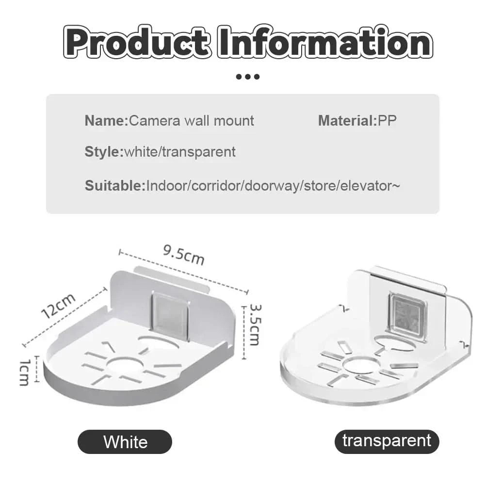 Punch-Free Security Surveillance Camera Stand New Traceless Wall-Mounted Bracket Home Self-Adhesive Drill-free Fixer 1pcs - M & M Global