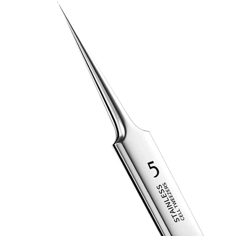 Fine Tip Stainless Steel Acne Clip, Acne Removal Tweezers, Facial Blackhead Extraction Facial Cleansing Skin Care Tools - M & M Global