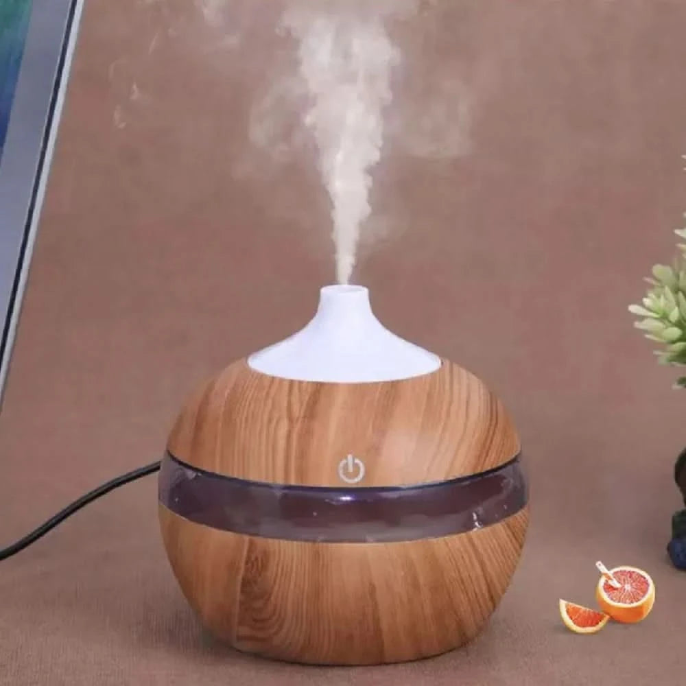 Mini USB Humidifier with Aromatherapy Diffuser  3-in-1 Desktop Humidifier, One-Touch Operation & Key Switch for Home/Office - M & M Global