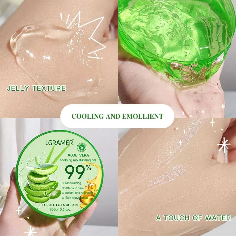 99% Aloe Vera Moisturizing Gel Refreshing Non Sticky Facial Facial Cream Wash Free Deep Nourishing Maintain Skin Face Care Skin - M & M Global